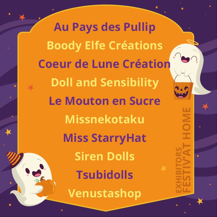Bonjour à tous,
On est a moins de 10j de l événement. Il est temps pour nous de vous dévoiler la liste complète des exposants qui seront présent durant le salon dimanche 18 octobre prochain. 
On vous y attendra avec grand plaisir et n’oubliez pas c est un salon à entrée gratuite pour tous. 
Rendez vous le 18 sur notre discord 😉

———————————————————————

Hi there, 
We are on the less 10 days from the event. It is time for us to unveil the complete list of exhibitors who will be present during the show on Sunday, October 18th. We will be waiting for you with great pleasure and don’t forget it is a free entry show for all.
 See you on the 18th on our discord 😉

#festivathome #festivathome5 #exposants #exibitors