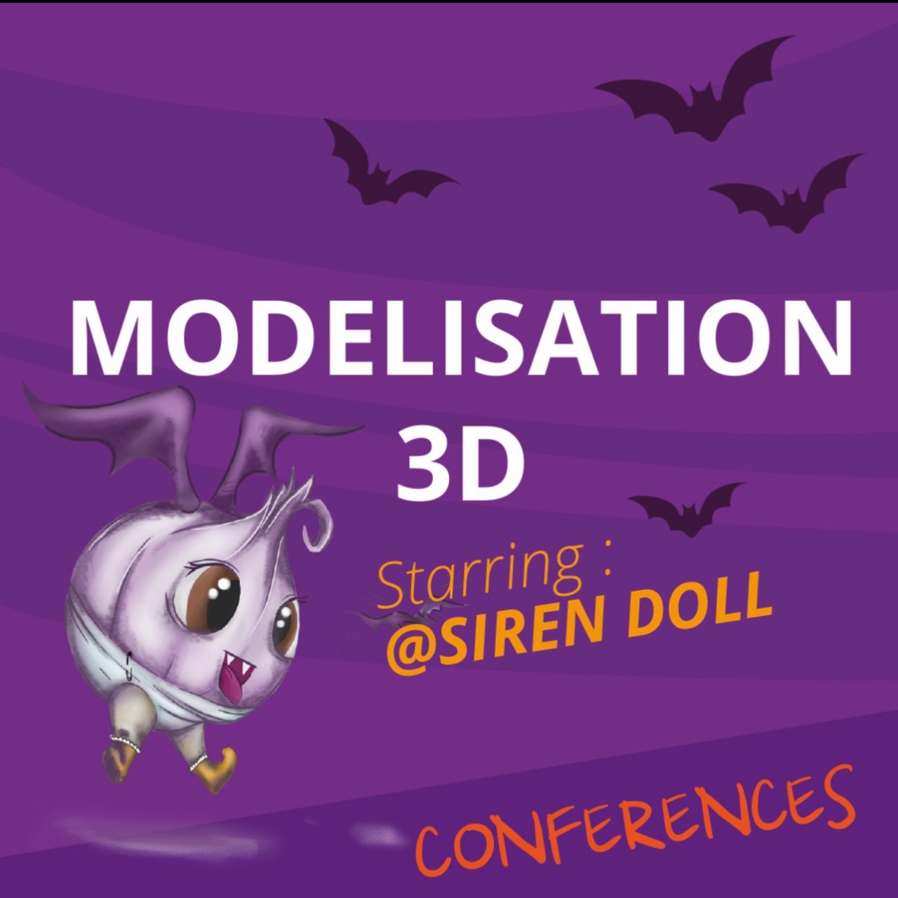 Cette année c’est @siren_dolls qui animera la conférence 
Et comme on sait que vous êtes nombreux à vous intéresser à l’impression 3D, cette conférence est pour vous et pour tous les curieux qui veulent découvrir comment on crée des petites choses grâce à ça. :)